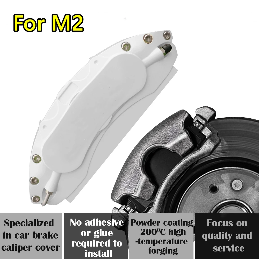 For GWM M2 Car Brake Caliper Cover Aluminum Alloy Metal Front Rear Wheel Exterior Kit Fit 1.5L CVT 2010 2012 2013 2014