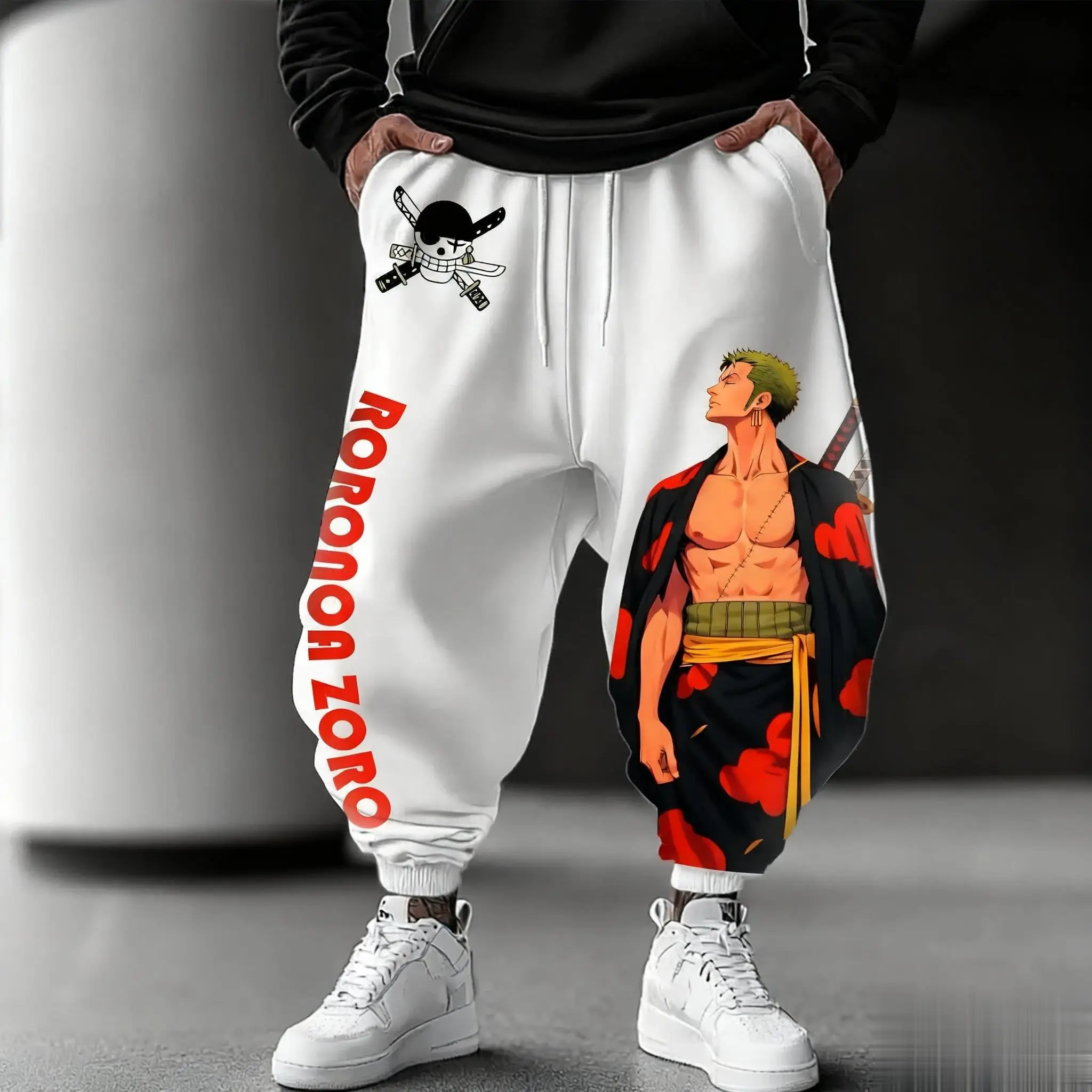ワンピース ルフィ ゾロ アニメパンツ メンズ レディース ルーズジョガー スウェットパンツ 日本風ストリートウェア カジュアルパンツ 秋冬 2025年新作
