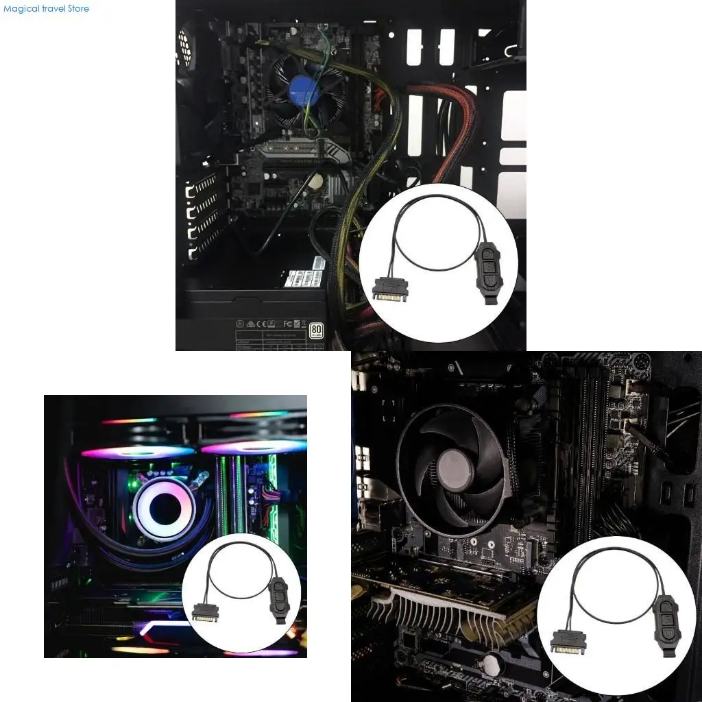 N2UB ARGB Controller 5V 3Pin Power Supply ARGB Controller 3Pin For Computer CPU Case Cool Fan LED Light Radiator