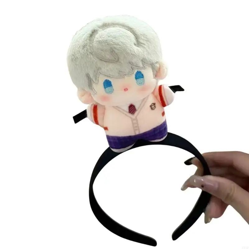 195E 잘 생긴 헤어 밴드 만화 별이 빛나는 눈 헤어 밴드 Bangs 클립 헤어 후프 무대 메이크업 파티 의상 머리띠