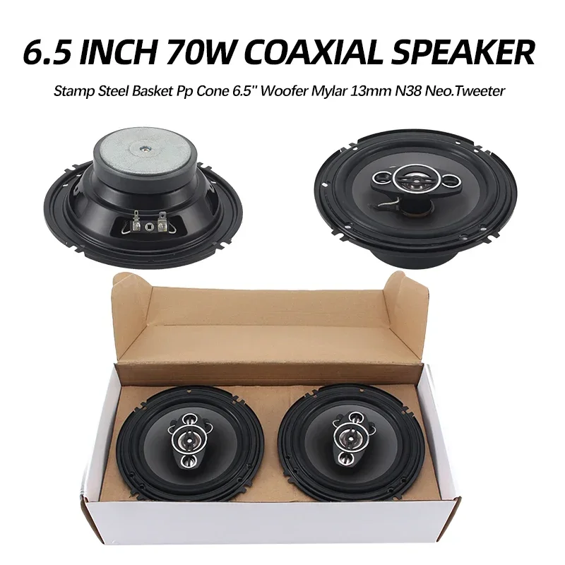 High power car 6.5inch coaxial speaker 16.5cm diameter car audio coaxial speakers 2 way