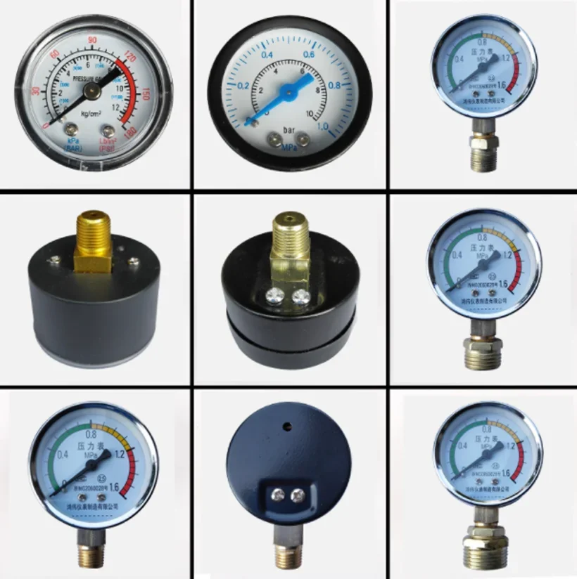 Air Compressor Pressure Gauge Air Pump Accessories 1/8