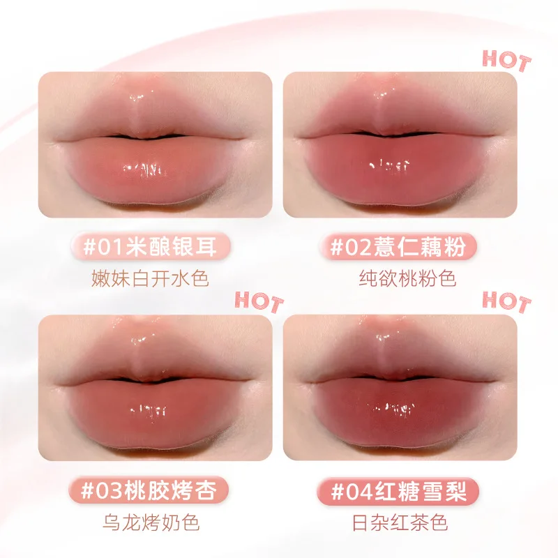 Judydoll 10ml Lip Jelly Essence Moisturizing Lip Glaze  Mirror Glass Hydrating Lip Jelly