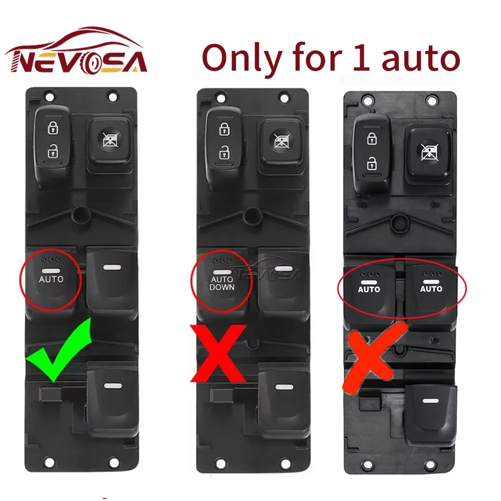 

NEVOSA For Hyundai Veloster 1.6L 2011 2012 2013 93570-2V000 935702V000 Car Master Electric Power Window Switch