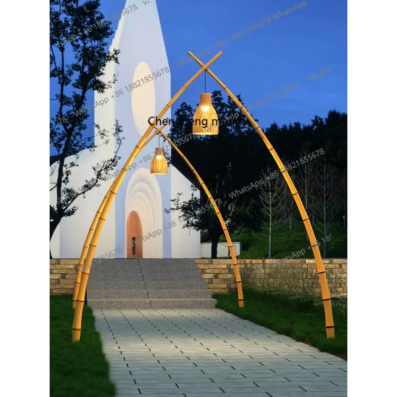 

Наружный водонепроницаемый светильник для моделирования двора с высоким опором B & B, живописный точечный уличный светильник, садовая вилла, пейзажная лампа