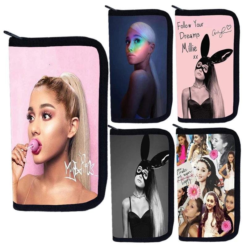 Ariana Grande Wallet With Coin Pocket Card Holder For Men Women Purse Travel ID Credit Card Passport Holder Packet Wallet