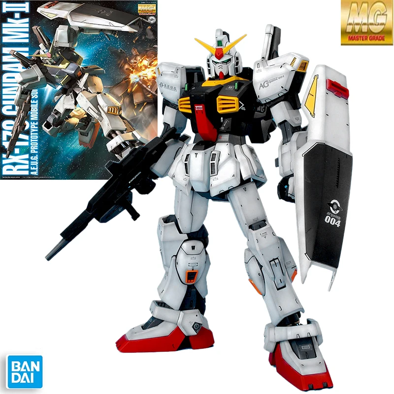 

Original Bandai MG 1/100 GUNDAM RX-178 MK-2 Ver.2.0 Model Kit Anime Action Fighter Assembly Model Collection Toy gift for kids