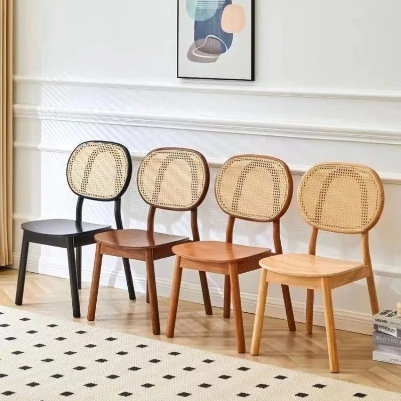 خشب متين، إقامة منزلية، كرسي طعام من الخيزران، كرسي خلفي، بسيط، كاجوال، مطعم، منزل، قديم، كرسي غرفة المعيشة #2