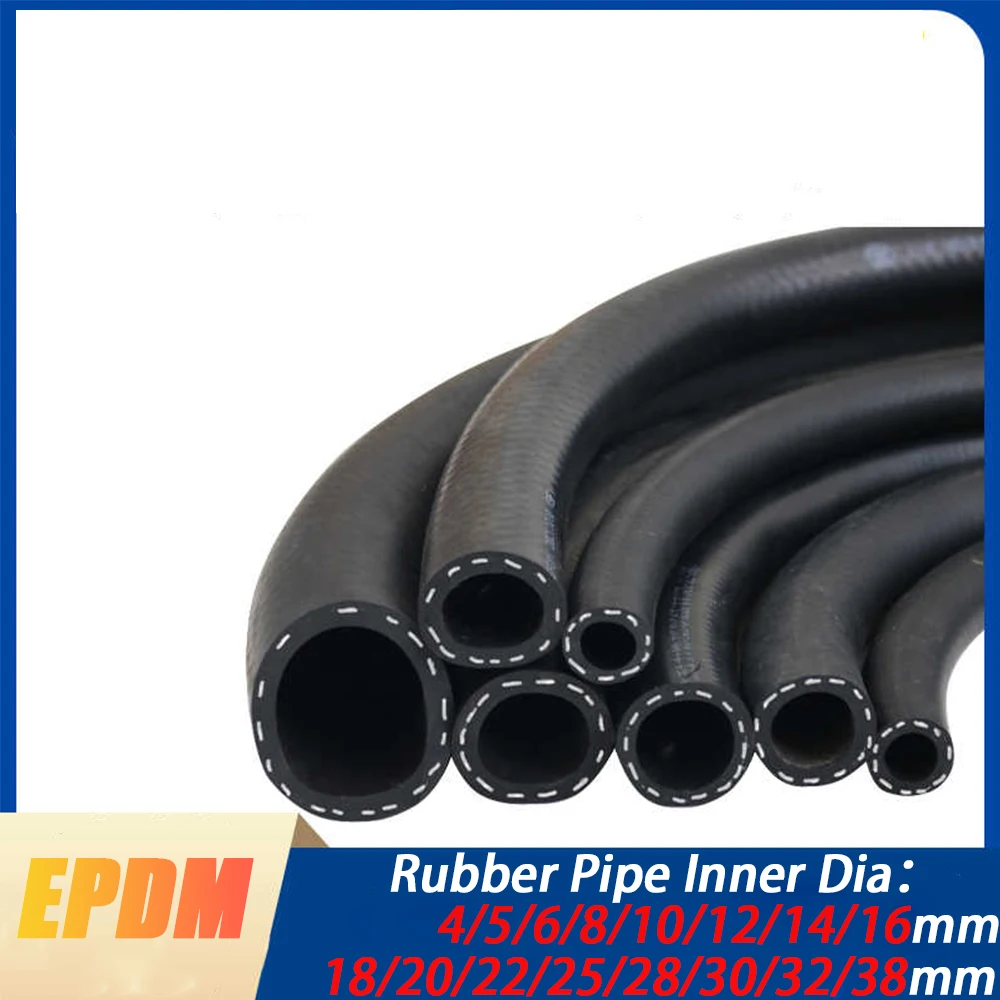 1/2/3Meter Car Engine Water Tank High Temperature Resistant Warm Air Water Pipe Antifreeze EPDM Rubber Pipe Truck ID 4/5/6-38mm