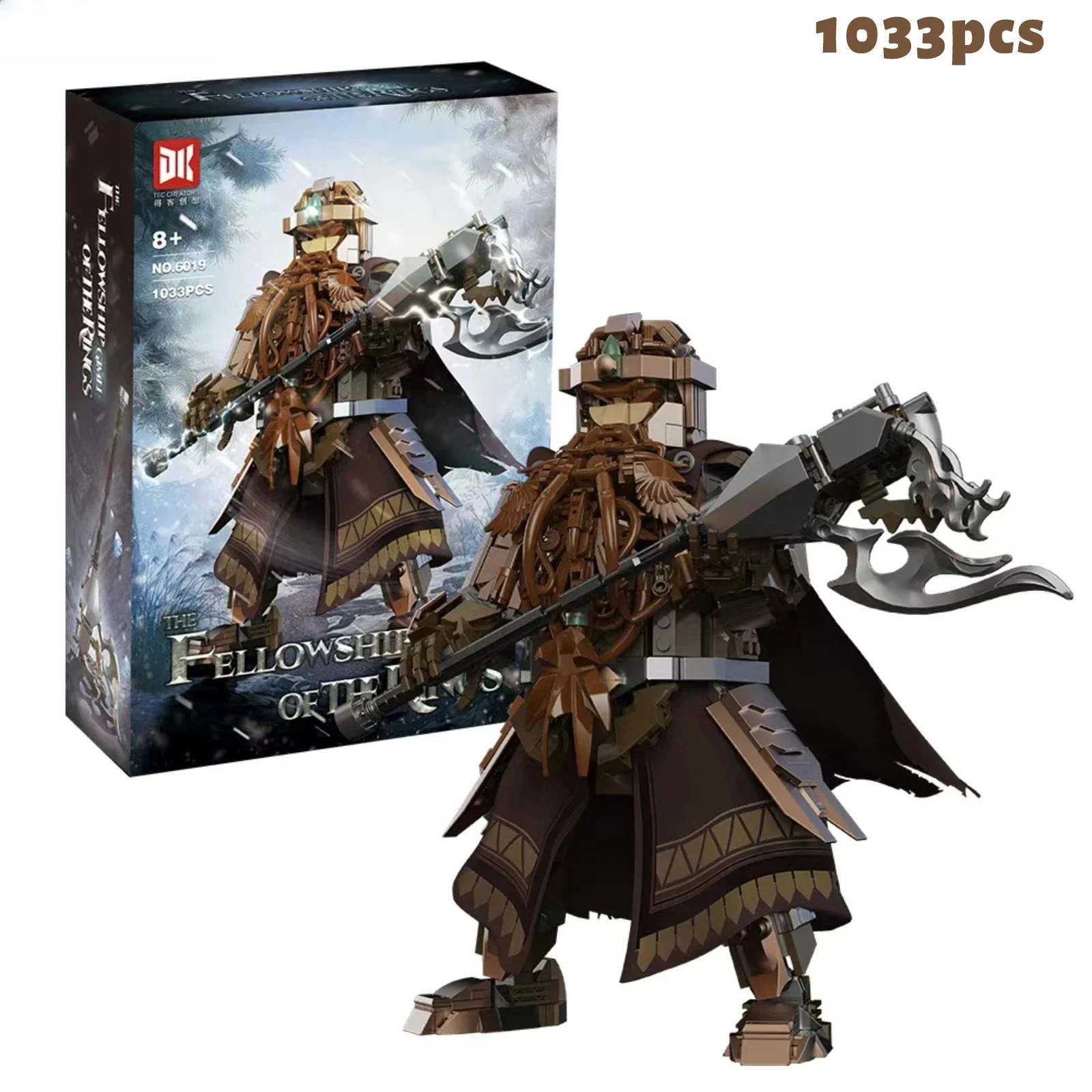 

1033PCS Ring Protector Dwarf Warrior Building Blocks Middle-earth Mythology Figure Model Tribal Dwarves Kids Toys Birthday Gifts