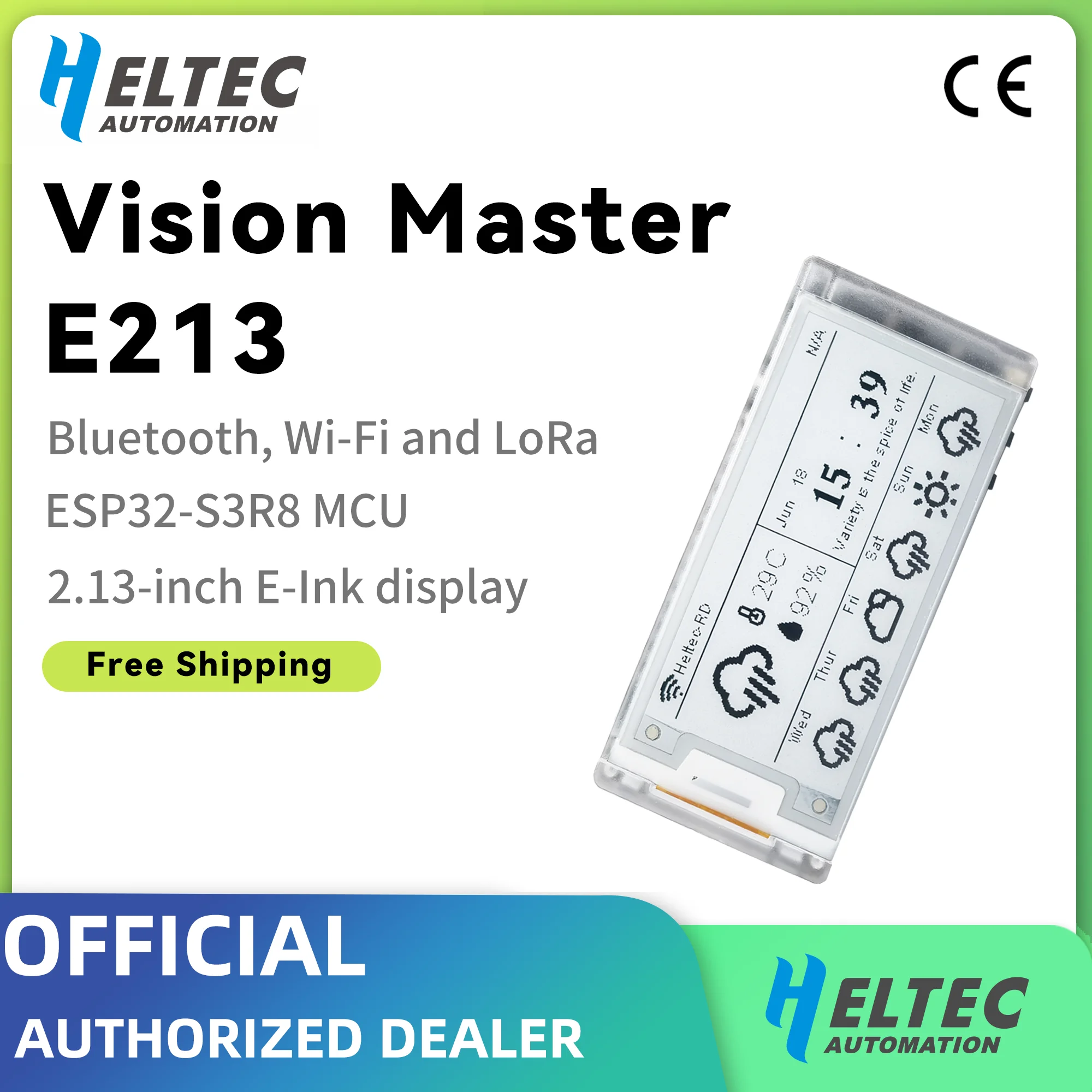 2pcs-heltec-esp32-e-paper-display-e-ink-da-213-pollici-lora-meshtastic-arduino-monitor-devboard-wifi-bluetooth-iot