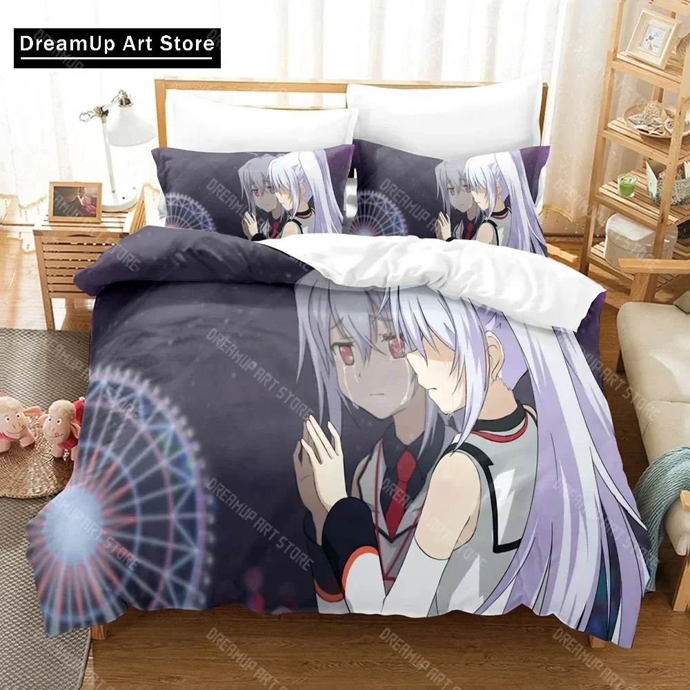 

3D Print Anime Plastic Memories Isla Bedding Set Boys Girls Twin Queen Full Size Duvet Cover Pillowcase Bed Adult Bedroom