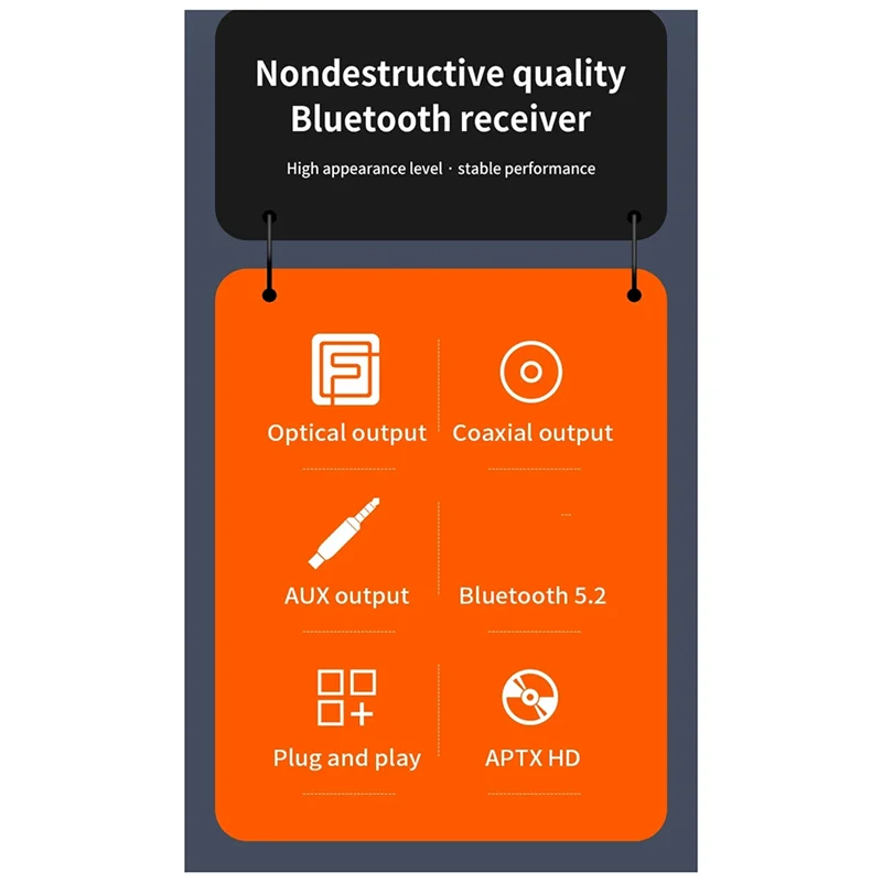 ABMF-5.2 Receiver HIFI Music Audio Adapter 5.2 Bluetooth Receiver For Speaker Amplifer Car