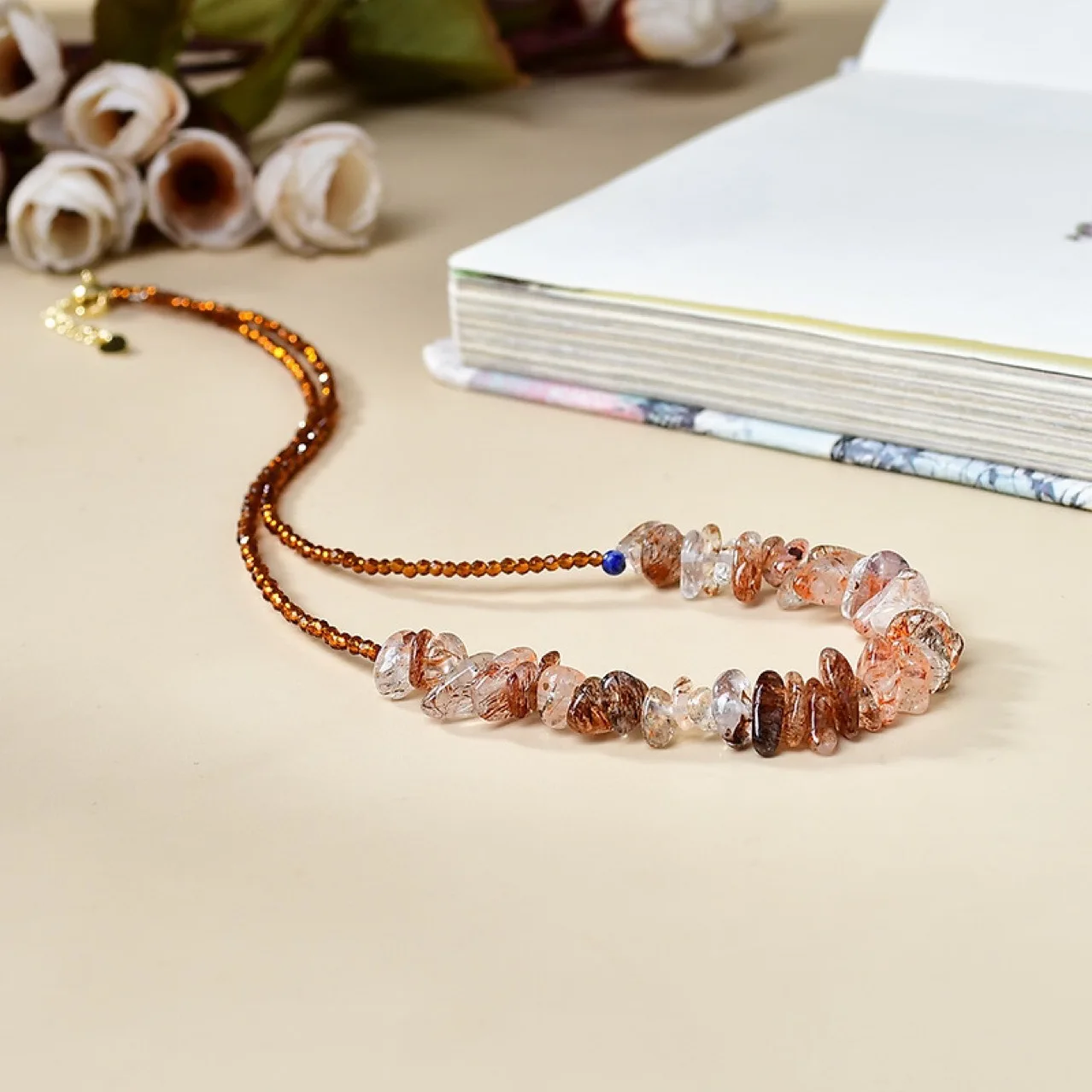 

Black Crystal Super Seven-pointed Crystal Clavicle Pendant Necklace, Women's Fashion Light Luxury Necklace, Jewelry