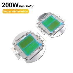 200W Dual Color Warm White and White High Power COB light Source LED Beads for Cinema Lamp Lawn Projection Stage lights