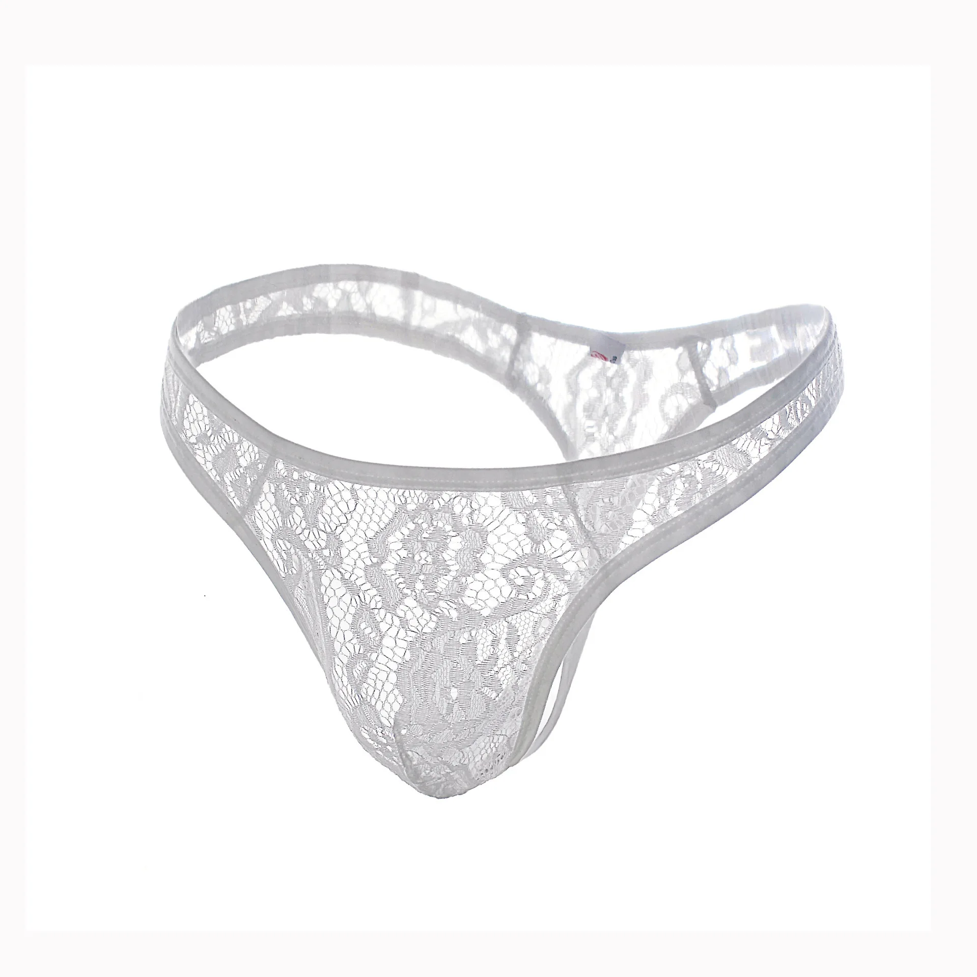 Men\'s lace Thong, sexy and transparent underwear Thong