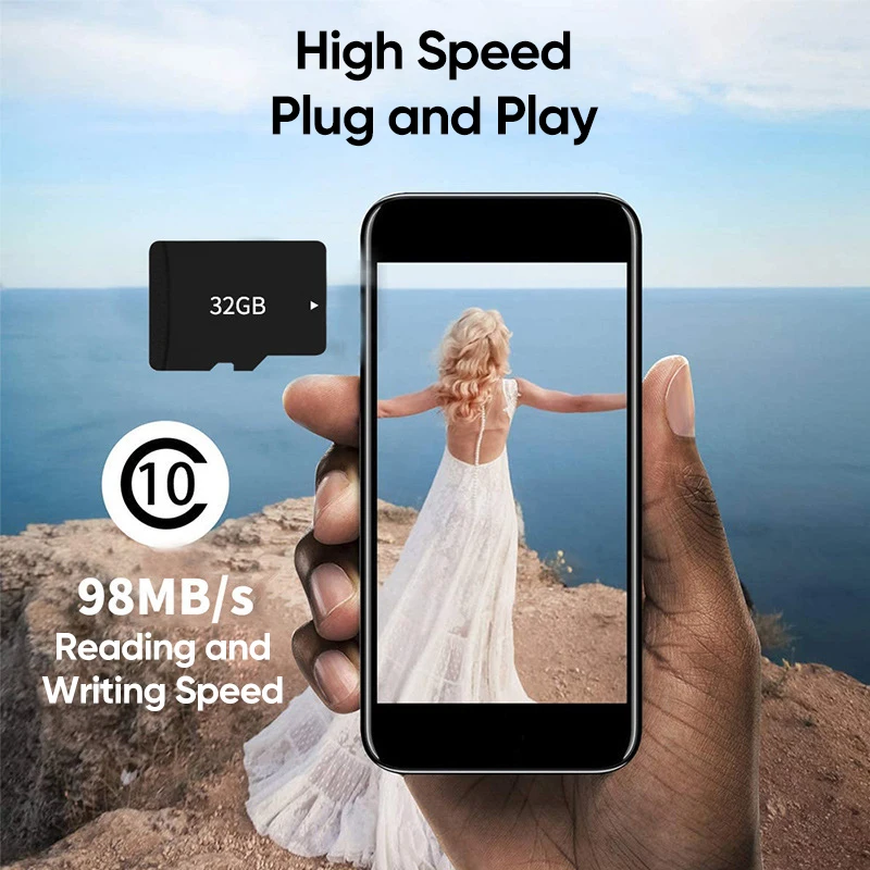 High Speed Mini SD Memory Card 64GB 32GB Microsd Cards For SmartPhone