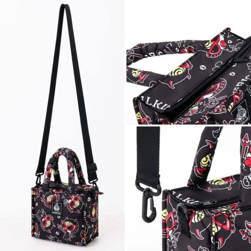 New Cute Hysteric Mini Handbag Cartoon Print Large Capacity Shoulder Bag Fashion Portable Commute Zipper Storage Bag Friend Gift view 3