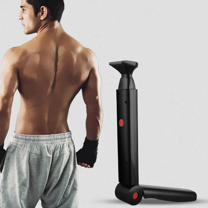 Men Back Shaver Extendable Handle Compact Electric Hair Removal Device Painless Body Trimmer Rechargeable Home Travel Gift