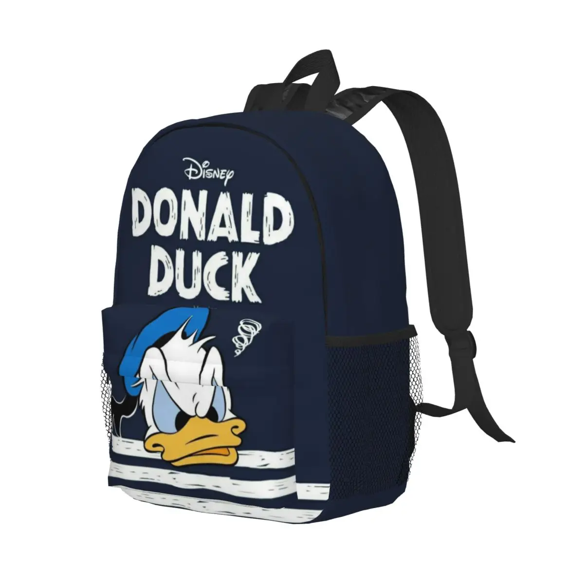 Mochila compacta Donald Duck de 15 polegadas – Bolsa leve e elegante, perfeita para estudantes e viajantes