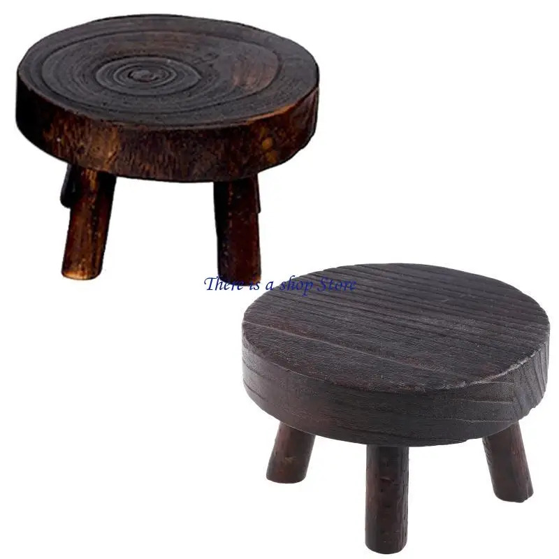 

D0AD Low Stool Столковое дерево маленькое для скамейки домохозяйственной гостиной легко использовать ребенок