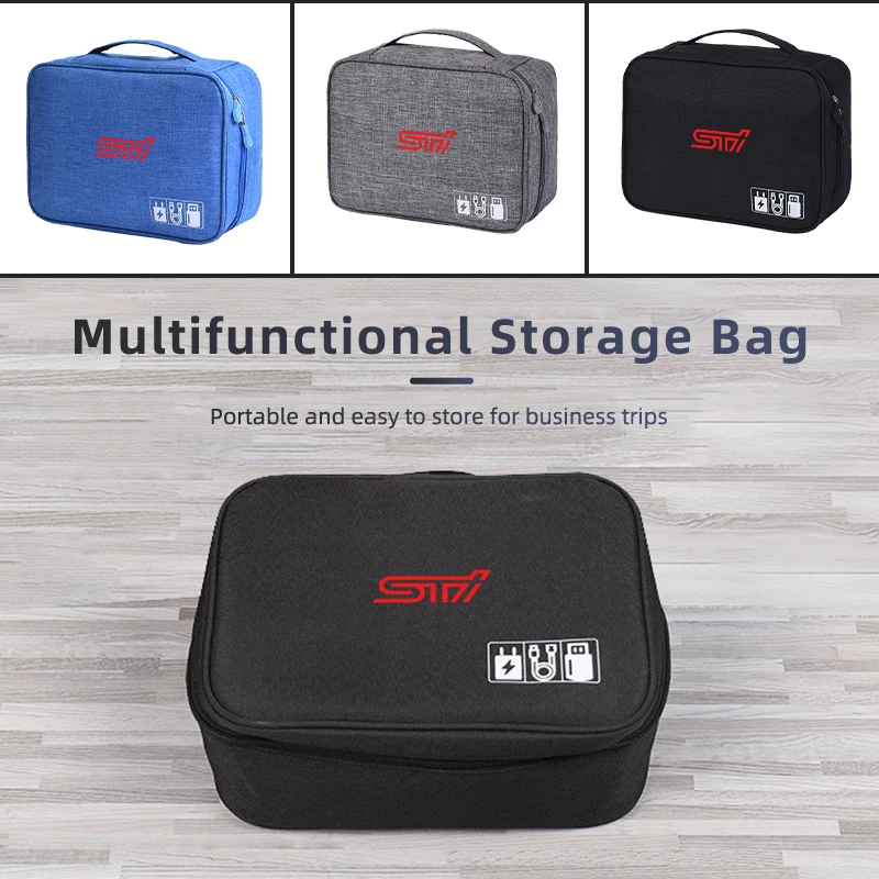 Car Waterproof Storage Bag Multi-functional Digital Organiser  For Subaru STI Impreza Legacy WRX STI BRZ XV WRC Forester Crosstr