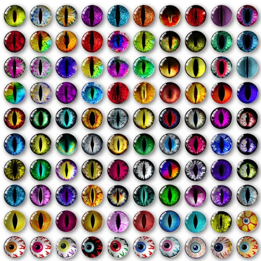 20pcs/10pairs High Quality 6mm-20mm Eyes Crafts Eyes Crystal Plastic Glitter Crystal Eyes Dolls DIY Tools DIY Doll Accessories