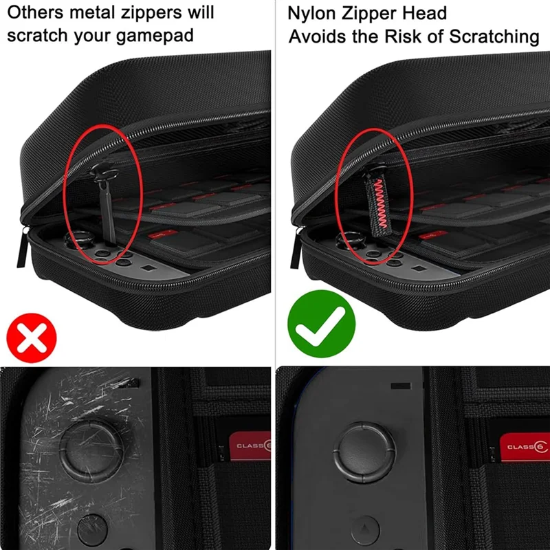 【تصقيد الأخير!】حقيبة يد لحمل نينتندو سويتش 2 2025 حقيبة حمل للسفر مع فتحة لبطاقة الألعاب غلاف صلب واقٍ
