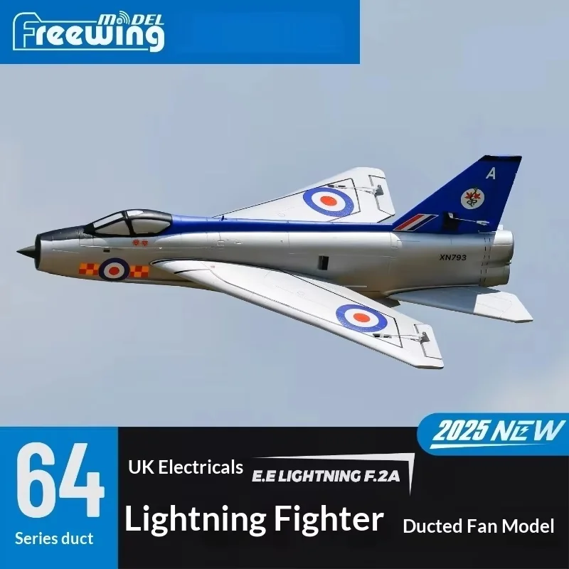 New Freewing EE Lightning F2A 64mm Electric EDF RC Jet Fighter Airplane Model For Outdoor Aviation Hobbyists Flight Training