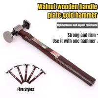 Multifunctional Sheet Metal Hammers Walnut Wood Handle Professional Hammer Automotive Mechanical Workshop Tools Car Repair