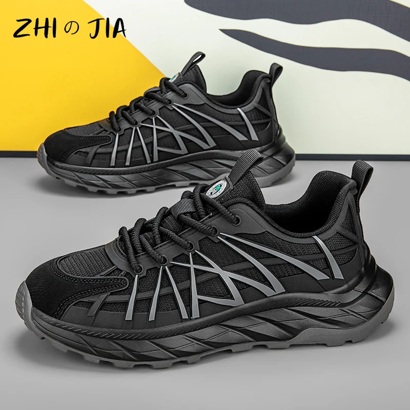 Men's Lightweight Matching Shoes Fashionable Low Top Sneaker Spring and Autumn Mesh Breathable Sports Shoes