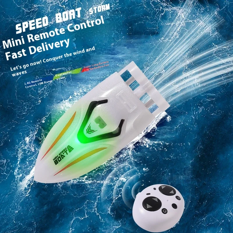 รถบังคับวิทยุไฟฟ้า JJRC รุ่นใหม่ ทนทาน กันน้ำ พร้อมใบพัดคู่ มอเตอร์คู่ เรือบังคับวิทยุขนาดเล็ก ความเร็วสูง