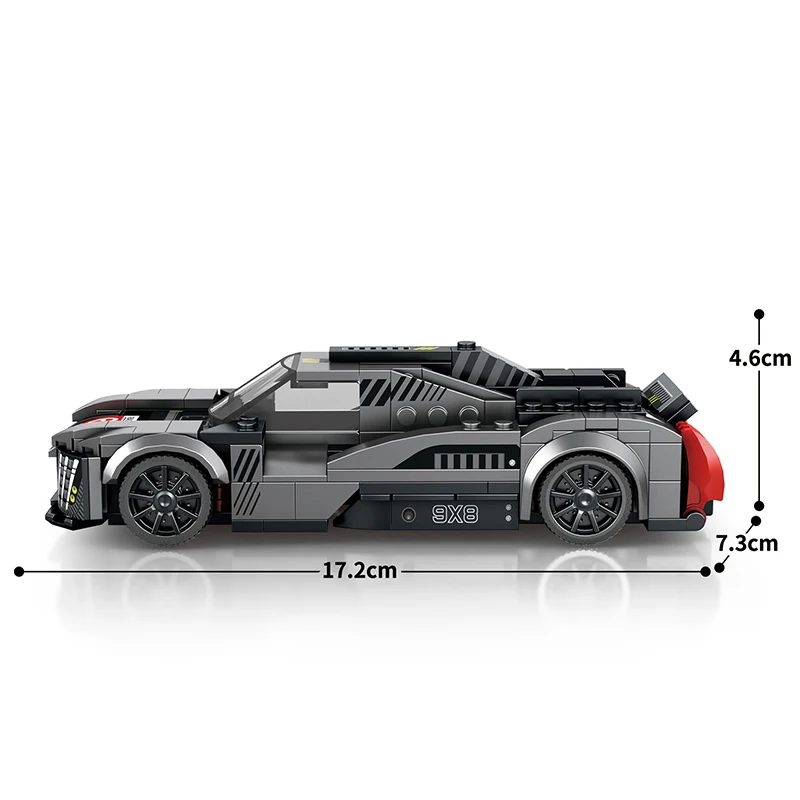 280PCS MOC Speed Champions Intermediate SportsCar Model Building Blocks Bricks Technology DIY Creative Assembly Kids Toys Gifts
