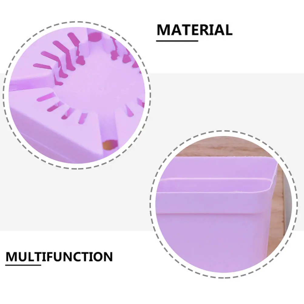 

24Pcs Square Plastic Flower Pot Planters with Drainage Holes Desktop Garden Nursery Containers for Home Office Balcony Plants