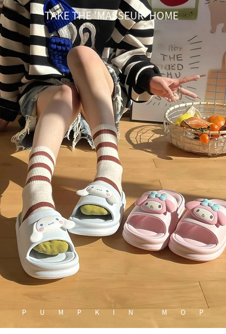 EVA Cloud Slippers, offizielle süße Mädchenhausschuhe für Damen, rutschfeste, weiche Sohle, bequeme Haussandalen – Detail 1