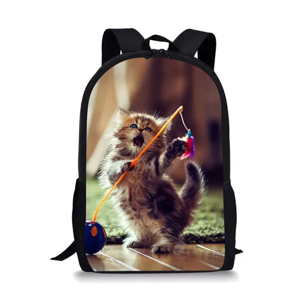 Mochila de gato para adolescentes meninos, mochila fofa para meninas, pacote de bagagem de viagem, bolsa de ombro de compras, mochila multifuncional feminina