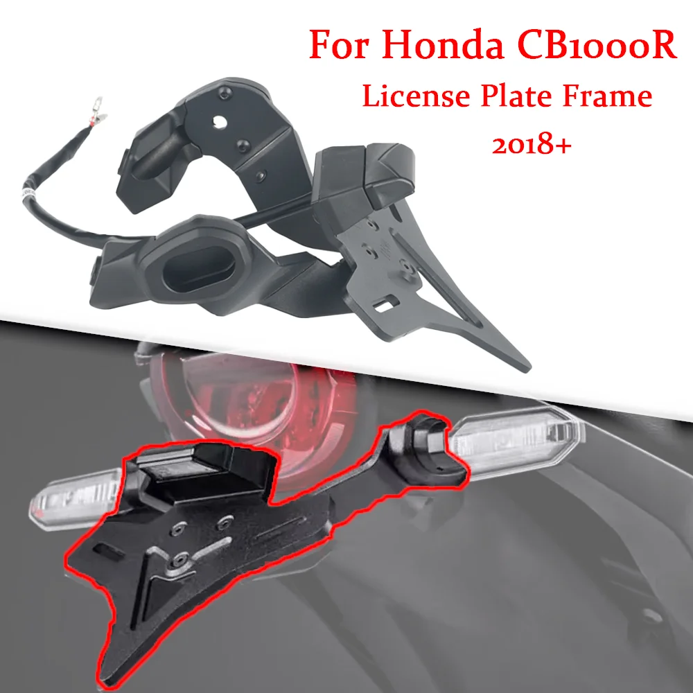 

For Honda CB1000R CB 1000R CB 1000 R 2018-2024 2023 Motorcycle Rear Short Tail Stock License Plate Holder Tailstock Bracket Kit