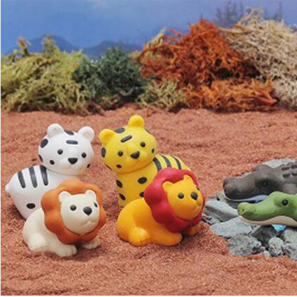20pcs Animal Pencil Eraser Set Cute Cartoon Erasers For Glossy Design School Supplies 'S Day Gift Student