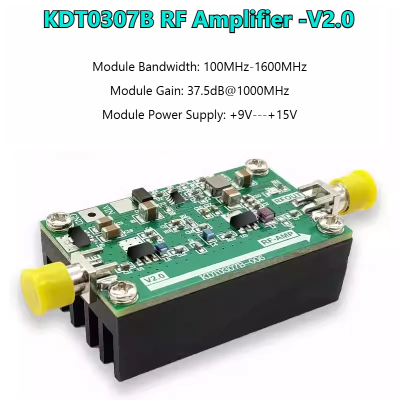 KDT0307B-006 100MHz-2GHz RF Amplifier 1W Medium Power Amplifier, Broadband RF Amplifier