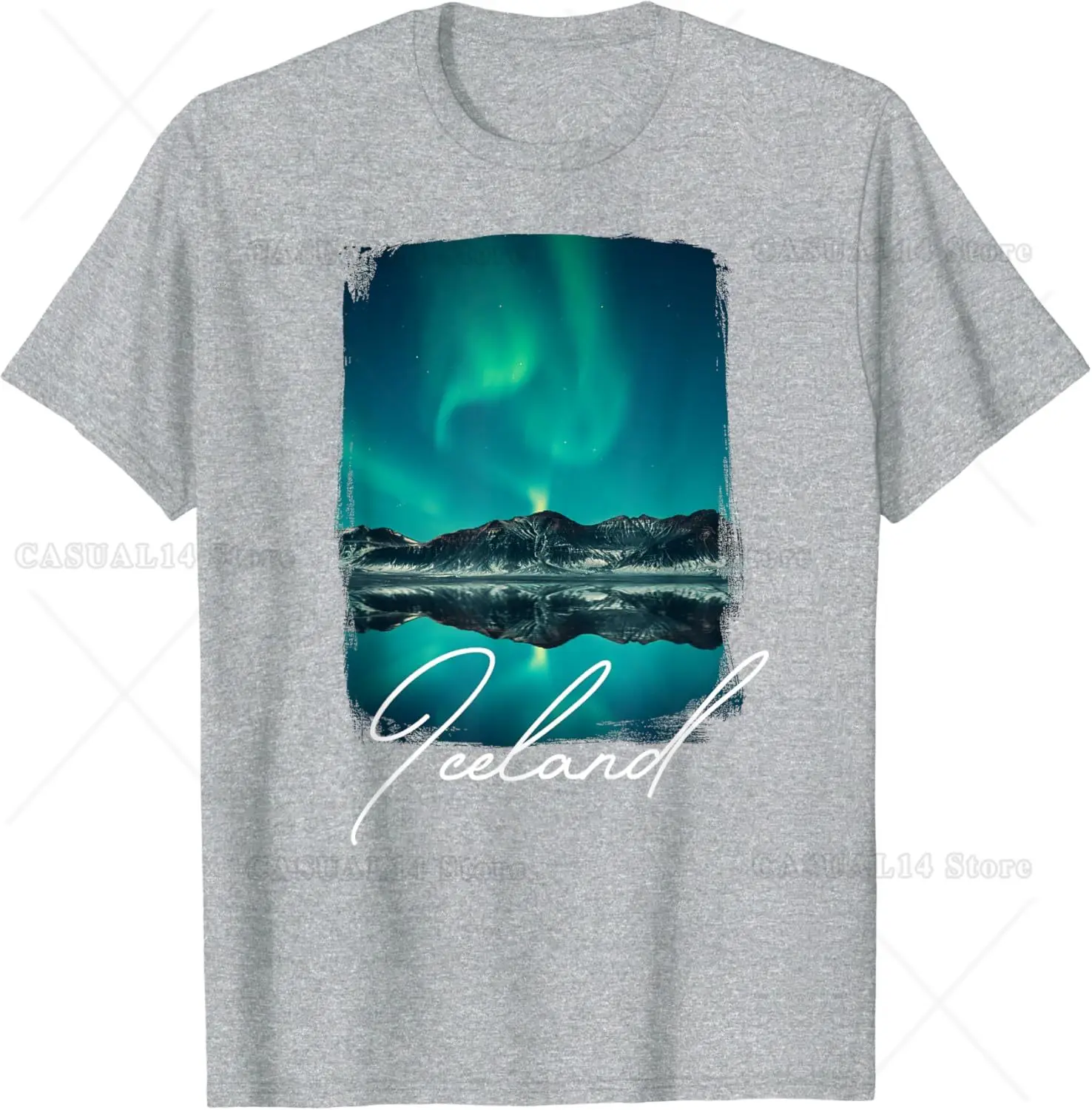 Ice Land Lover Islanda Turista Islanda Vacanza Islanda T-shirt in cotone unisex a maniche corte per le vacanze di viaggio