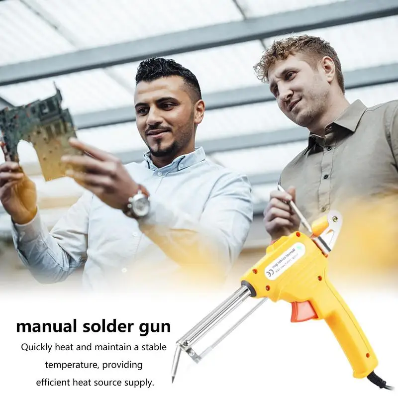 Soldering Kit External Heating Manual Soldering Machine Automatic Send Tin Feed Adjustable Temperature Portable Repair Tool For