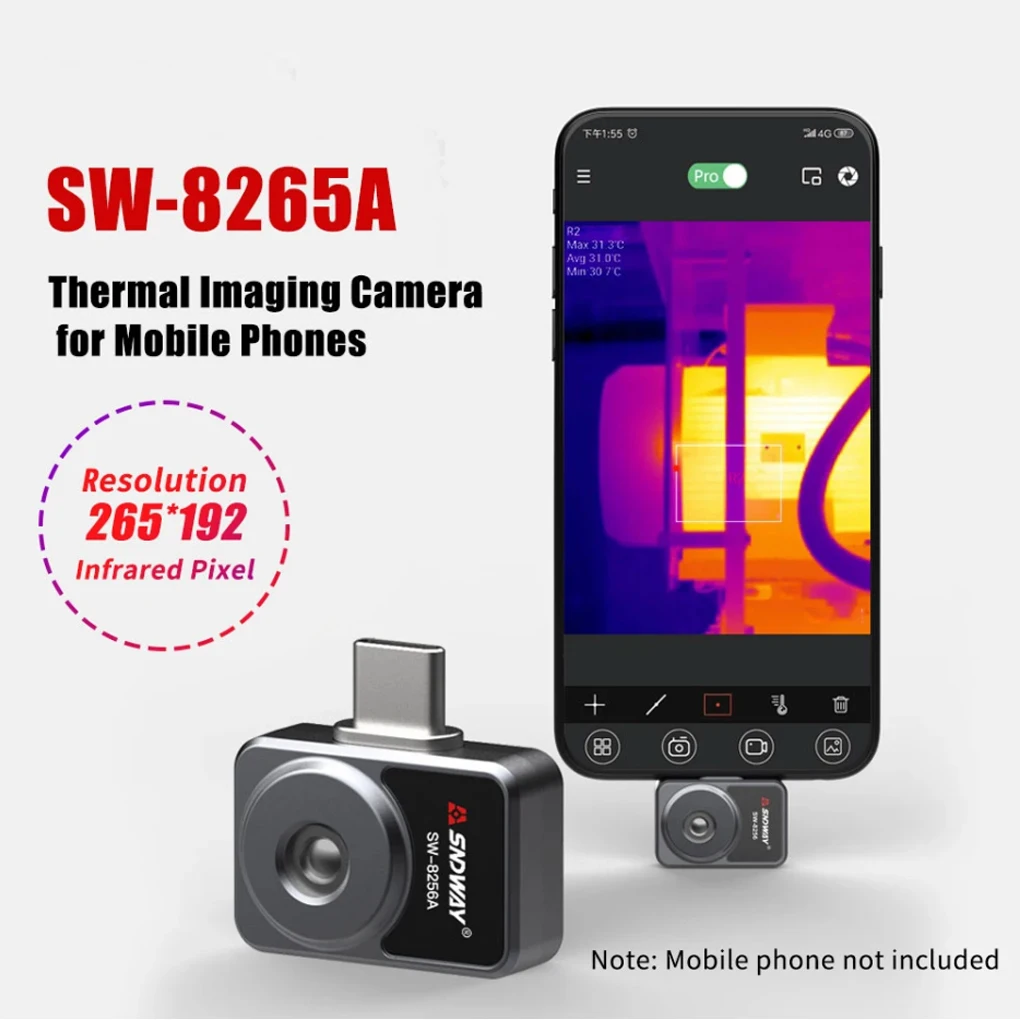 Nauwkeurige en betrouwbare thermische camera voor hoogwaardige temperatuurbewaking Eenvoudige thermograaf