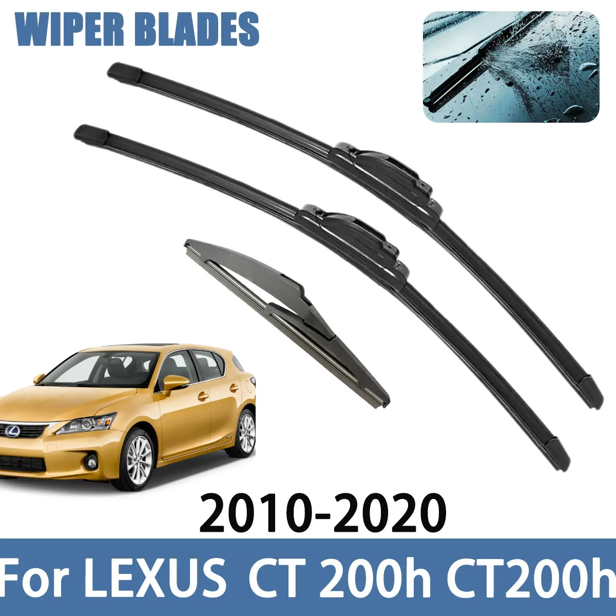 

Car Wiper Blade Windscreen Front Rear Wipers Blade For LEXUS CT 200h CT200h 2010-2020 Auto Car Accessories Styling