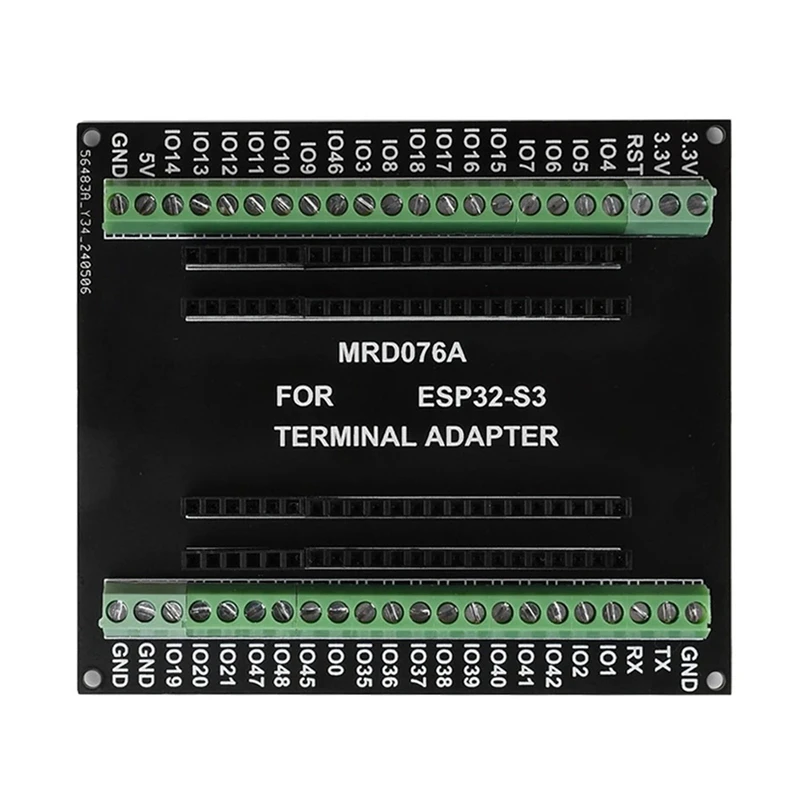 

2X ESP32-S3 GPIO 1 Into 2 Breakout Board Double-Layers Expansion Board With N8R2/N16R8 Development Board B