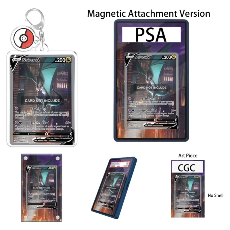 Présentoir d'art pour Pokémon Evolving Skies Noivern V Anime, Cadeau pour les fans d'art, Étui de protection en acrylique recyclable, Porte-clés