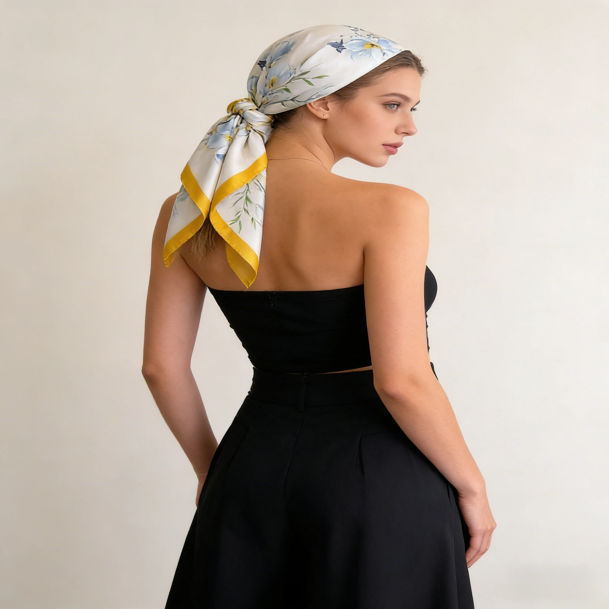 

Новый шелковый платок в национальном стиле с принтом «Яюнь», квадратный платок, элитная шаль, платок на шею, маленький квадратный платок, платок для головы, женский платок