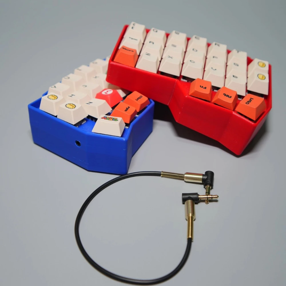 

Corne 46 Split Keyboard 7° Tilt Wired Single Mode RGB Hot Swap Horn Keyboard Lightweight Vial Office Gaming Keyboard Accessories