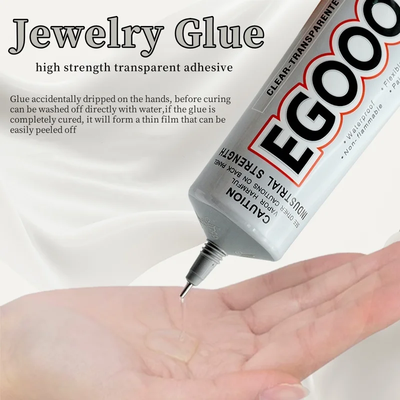 50/110ML EGOOO Zhanlida Jewelry Decoration Powerful Glue Needle Applicator Transparent DIY Pen Diamond Clothes Drill Phone Case