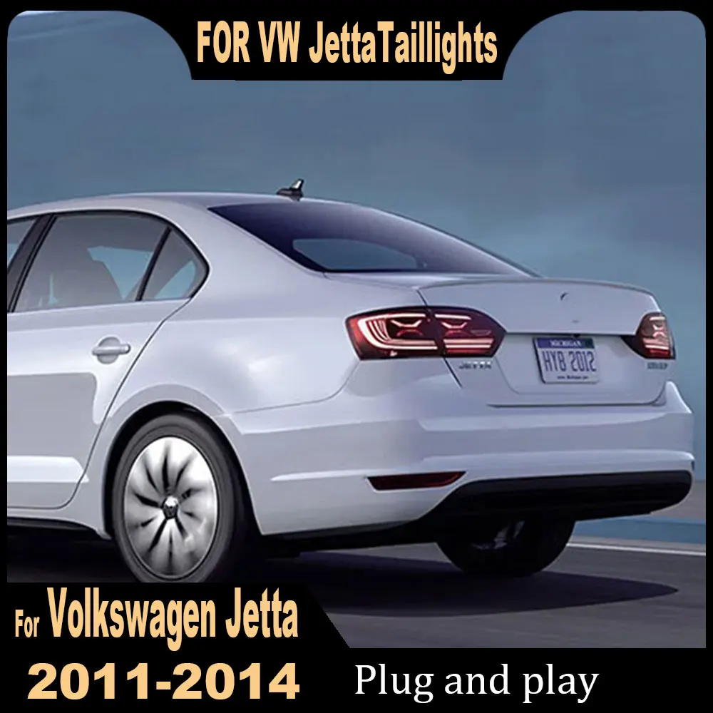 

Car Taillight for VW Jetta MK6 LED Tail Light 2012-2014 Sagitar Rear Stop Lamp Brake Signal DRL Reverse Automotive Accessories