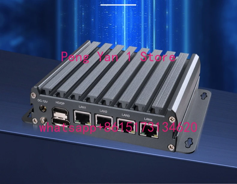 N100/150 Mini Soft Routing 4 Network Port Industrial Computer Visual Inspection Small Industrial All-in-One Computer